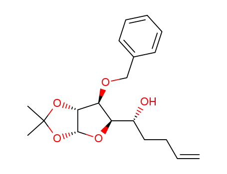 1(1R)-1-((3aR,6S,6aR)-6-(benzyloxy)-2,2-dimethyltetrahydrofuro[2,3-d][1,3]dioxol-5-yl)pent-4-en-1-ol