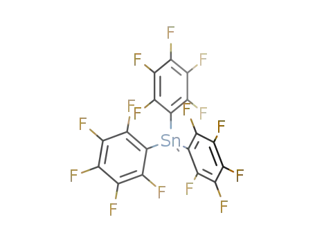Molecular Structure of 1062-71-1 (Methyltris(pentafluorophenyl)stannane)
