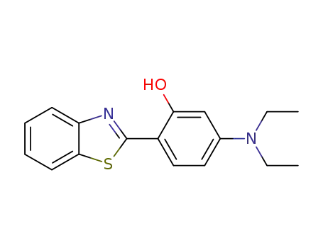 Molecular Structure of 55489-32-2 (2-(2'-hydroxy-4'-diethylaminophenyl)benzothiazole)