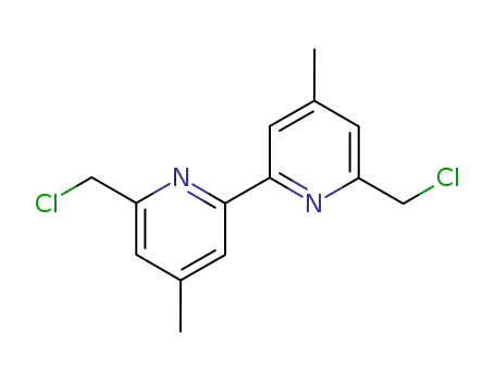 Molecular Structure of 144342-70-1 (2,2'-Bipyridine, 6,6'-bis(chloromethyl)-4,4'-dimethyl-)