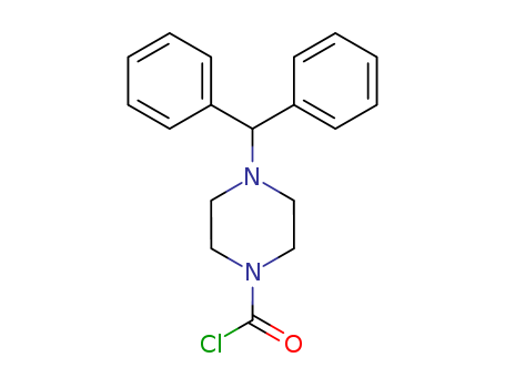 1-Piperazinecarbonylchloride, 4-(diphenylmethyl)-