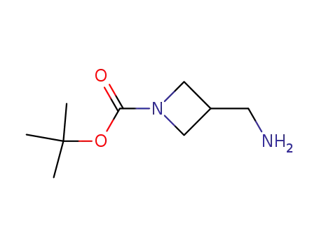 Molecular Structure of 325775-44-8 (1-Boc-3-(Aminomethyl)azetidine)
