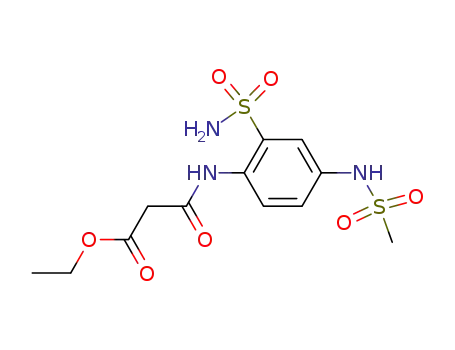 N-(4-(methanesulfonylamino)-2-sulfamoyl-phenyl)malonamic acid ethyl ester