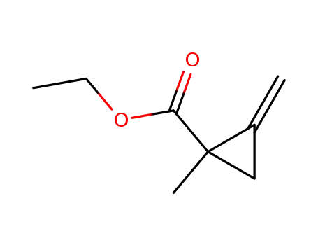 Molecular Structure of 55281-55-5 (Cyclopropanecarboxylic acid, 1-methyl-2-methylene-, ethyl ester (9CI))