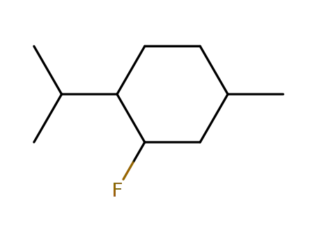 Molecular Structure of 53731-15-0 (Cyclohexane, 2-fluoro-4-methyl-1-(1-methylethyl)-)
