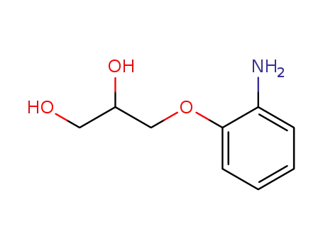 Molecular Structure of 63905-25-9 (3-(o-Aminophenoxy)-1,2-propanediol)