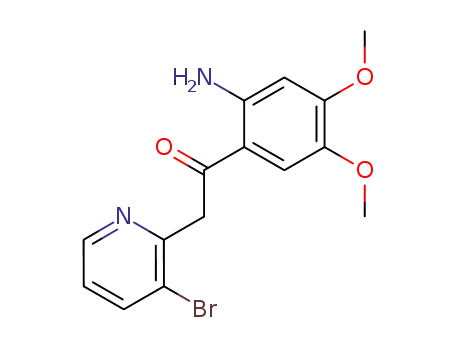 Ethanone, 1-(2-amino-4,5-dimethoxyphenyl)-2-(3-bromo-2-pyridinyl)-