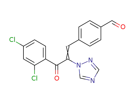 4-[(Z)-3-(2,4-Dichloro-phenyl)-3-oxo-2-[1,2,4]triazol-1-yl-propenyl]-benzaldehyde