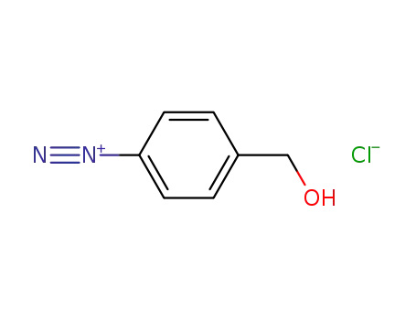 Molecular Structure of 112177-79-4 (Benzenediazonium, 4-(hydroxymethyl)-, chloride)