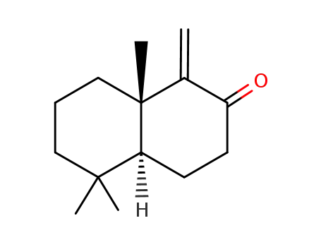 Molecular Structure of 59633-90-8 ((4aS,8aS)-3,4,4aα,5,6,7,8,8aβ-octahydro-5,5,8aβ-trimethyl-1-methylidene-2(1H)-naphthalenone)