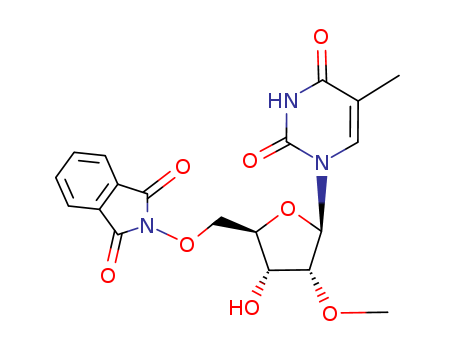 Molecular Structure of 171176-42-4 (Uridine,
5'-deoxy-5'-[(1,3-dihydro-1,3-dioxo-2H-isoindol-2-yl)oxy]-5-methyl-2'-O-
methyl-)