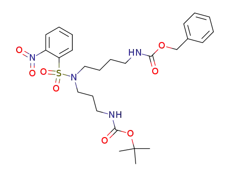 N<sup>8</sup>-benzyloxycarbonyl-N<sup>1</sup>-tert-butyloxycarbonyl-N<sup>4</sup>-(2-nitrobenzenesulfonyl)-spermidine