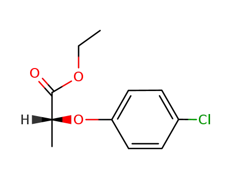 Molecular Structure of 18672-09-8 (Propanoic acid, 2-(4-chlorophenoxy)-, ethyl ester, (R)-)