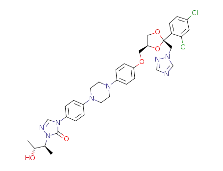 (2R,4S)-4-[4-[4-[4-[[2-(2,4-dichlorophenyl)-2-(1H-1,2,4-triazol-1-ylmethyl)-1,3-dioxolan-4-yl]methoxy]phenyl]-1-piperazinyl]phenyl]-2,4-dihydro-2-[(2S,3R)-(3-hydroxy-2-butyl)]-3H-1,2,4-triazol-3-one