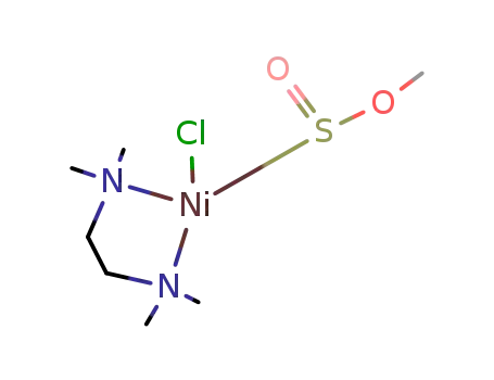 Molecular Structure of 121986-10-5 ((TMED)Ni(Cl)(metallasulfinat-Me))