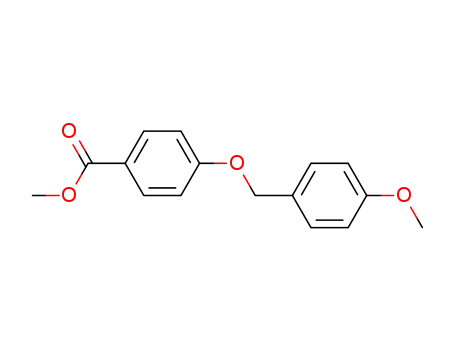 Molecular Structure of 62290-50-0 (Benzoic acid, 4-[(4-methoxyphenyl)methoxy]-, methyl ester)