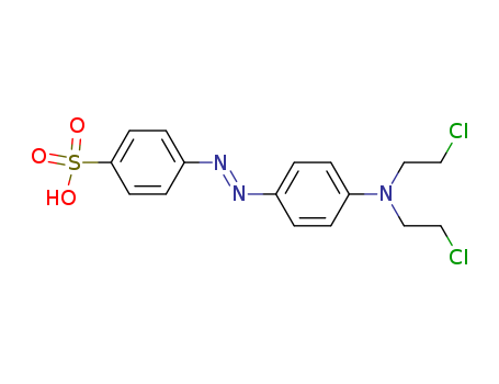 Benzenesulfonic acid,4-[2-[4-[bis(2-chloroethyl)amino]phenyl]diazenyl]-