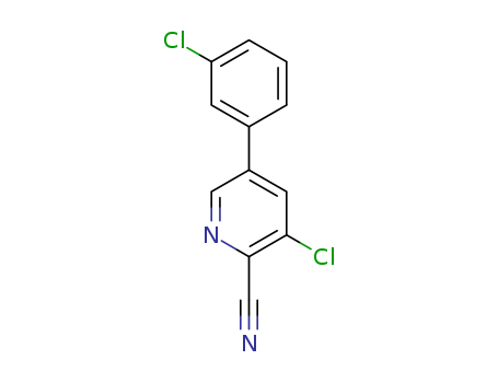 5-(3-chlorophenyl)-3-chloro-2-cyanopyridin