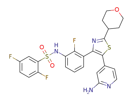 N-{3-[5-(2-aminopyridin-4-yl)-2-(tetrahydro-2H-pyran-4-yl)-1,3-thiazol-4-yl]-2-fluorophenyl}-2,5-difluorobenzenesulfonamide