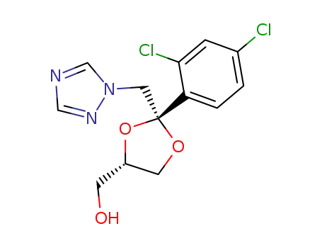 1,3-Dioxolane-4-methanol,
2-(2,4-dichlorophenyl)-2-(1H-1,2,4-triazol-1-ylmethyl)-, (2R,4S)-