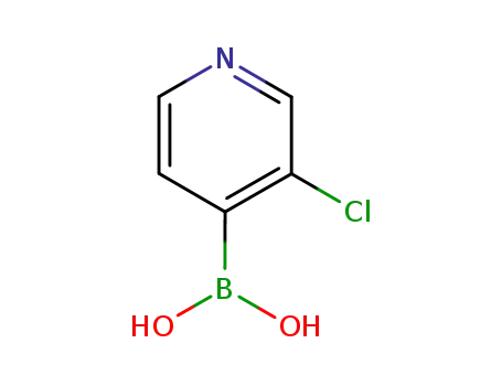 Molecular Structure of 458532-98-4 (3-Chloro-4-pyridineboronic acid hydrate)