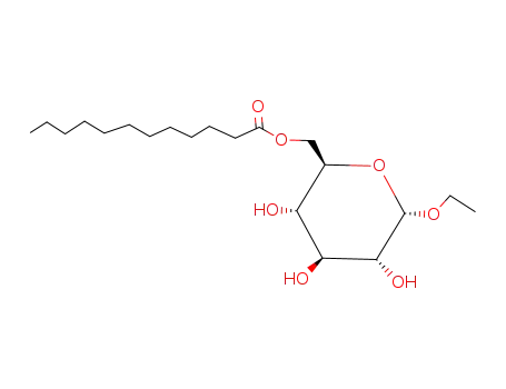 Dodecanoic acid (2R,3S,4S,5R,6S)-6-ethoxy-3,4,5-trihydroxy-tetrahydro-pyran-2-ylmethyl ester