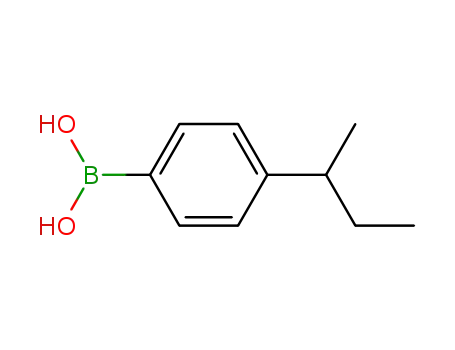 Molecular Structure of 850568-56-8 ((4-SEC-BUTYL)BENZENEBORONIC ACID)