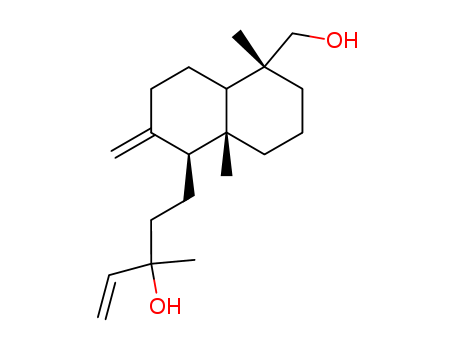 1-Naphthalenepropanol, a-ethenyldecahydro-5-(hydroxymethyl)-a,5,8a-trimethyl-2-methylene- cas  1438-65-9