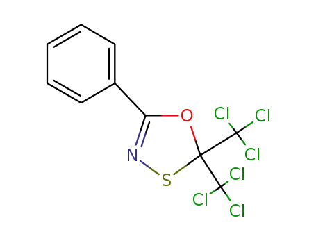 2,2-bis(trichloromethyl)-5-phenyl-1,3,4-oxathiazole