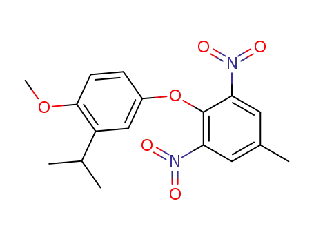 Molecular Structure of 78805-60-4 (2-isopropyl-4-(2,6-dinitro-4-methylphenoxy)anisole)