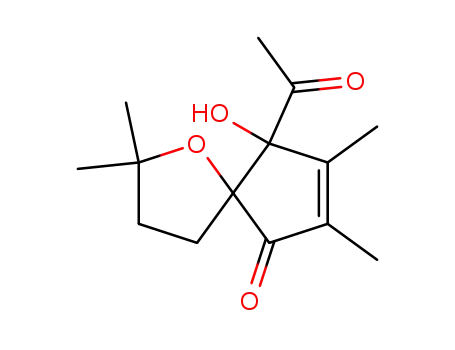 1-Oxaspiro[4.4]non-7-en-6-one, 9-acetyl-9-hydroxy-2,2,7,8-tetramethyl-