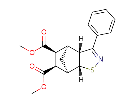 3-phenyl-(3a<i>t</i>,7a<i>t</i>)-3a,4,5,6,7,7a-hexahydro-4<i>r</i>,7<i>c</i>-methano-benzo[<i>d</i>]isothiazole-5<i>t</i>,6<i>t</i>-dicarboxylic acid dimethyl ester