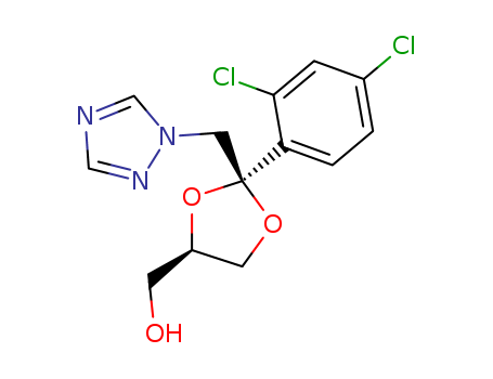 1,3-Dioxolane-4-methanol, 2-(2,4-dichlorophenyl)-2-(1H-1,2,4-triazol-1-ylmethyl)-, (2S,4R)-