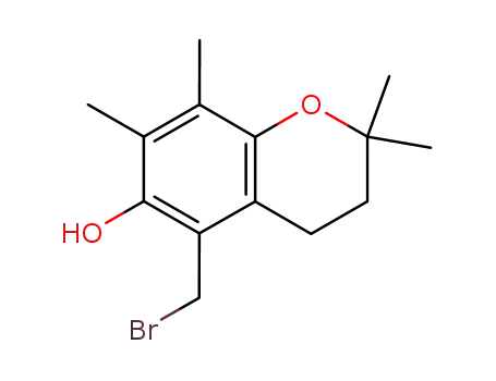 2H-1-Benzopyran-6-ol,
5-(bromomethyl)-3,4-dihydro-2,2,7,8-tetramethyl-