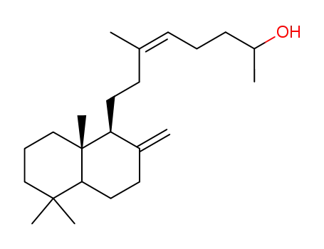 Molecular Structure of 87953-56-8 (5-Octen-2-ol,
8-(decahydro-5,5,8a-trimethyl-2-methylene-1-naphthalenyl)-6-methyl-)