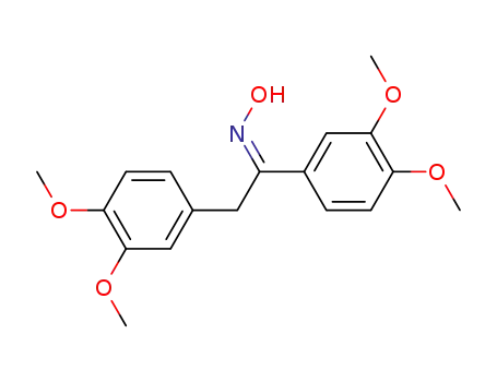 Molecular Structure of 6267-07-8 ((1E)-1,2-bis(3,4-dimethoxyphenyl)-N-hydroxyethanimine)