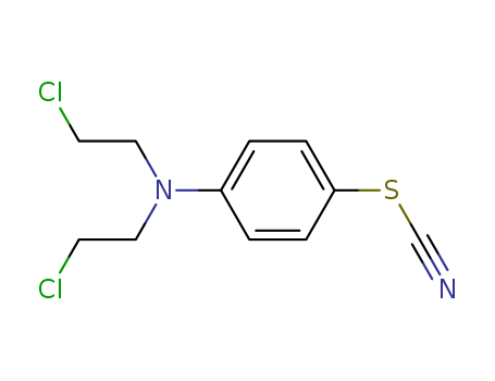 Thiocyanic acid,4-[bis(2-chloroethyl)amino]phenyl ester