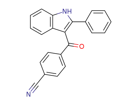 4-(2-phenyl-1H-indole-3-carbonyl)benzonitrile