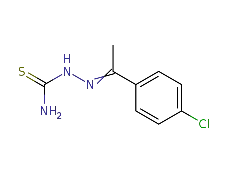 Molecular Structure of 7651-47-0 (4'-CHLOROACETOPHENONETHIOSEMICARBAZONE)