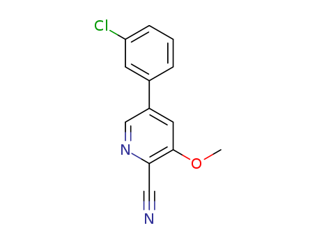 5-(3-Chlorophenyl)-3-Methoxypicolinonitrile