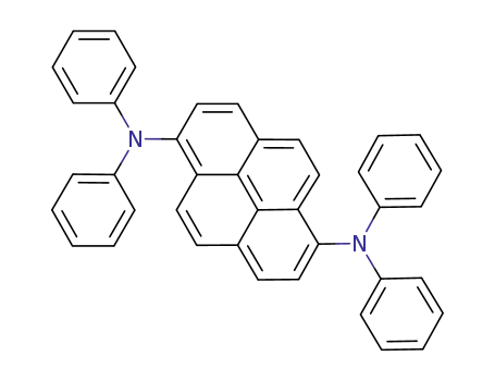 Molecular Structure of 76656-53-6 (1,6-Pyrenediamine, N,N,N',N'-tetraphenyl-)