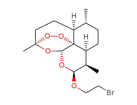 Molecular Structure of 101834-30-4 (2-(10β-dihydroartemisinoxy)propyl bromide)