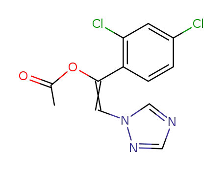 Benzenemethanol, 2,4-dichloro-a-(1H-1,2,4-triazol-1-ylmethylene)-,
acetate (ester)