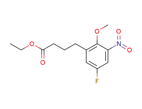 ethyl 4-[5-fluoro-2-(methyloxy)-3-nitrophenyl]butanoate