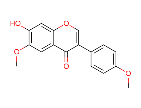 Molecular Structure of 550-79-8 (4',6-DIMETHOXY-7-HYDROXYISOFLAVONE)