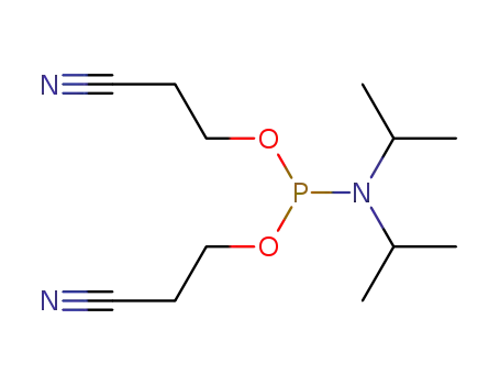 Molecular Structure of 102690-88-0 (BIS(2-CYANOETHYL)-N,N-DIISOPROPYL PHOSPHORAMIDITE)