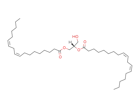 Molecular Structure of 24529-89-3 ((S)-2,3-Bis(linoleoyloxy)-1-propanol)