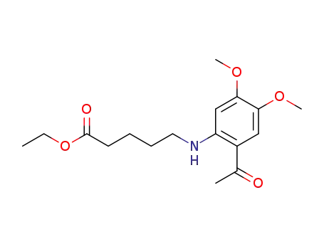 Pentanoic acid, 5-[(2-acetyl-4,5-dimethoxyphenyl)amino]-, ethyl ester