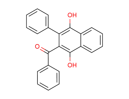 Molecular Structure of 1169-61-5 (Methanone, (1,4-dihydroxy-3-phenyl-2-naphthalenyl)phenyl-)