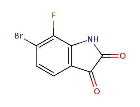 Molecular Structure of 1336963-95-1 (6-bromo-7-fluoroisatin)